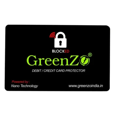 Greenzo {smart Guard} Nfc / Rfid Blocking Card {credit/debit/atm Card Protector (blocker Against Scanning / Hacking)}